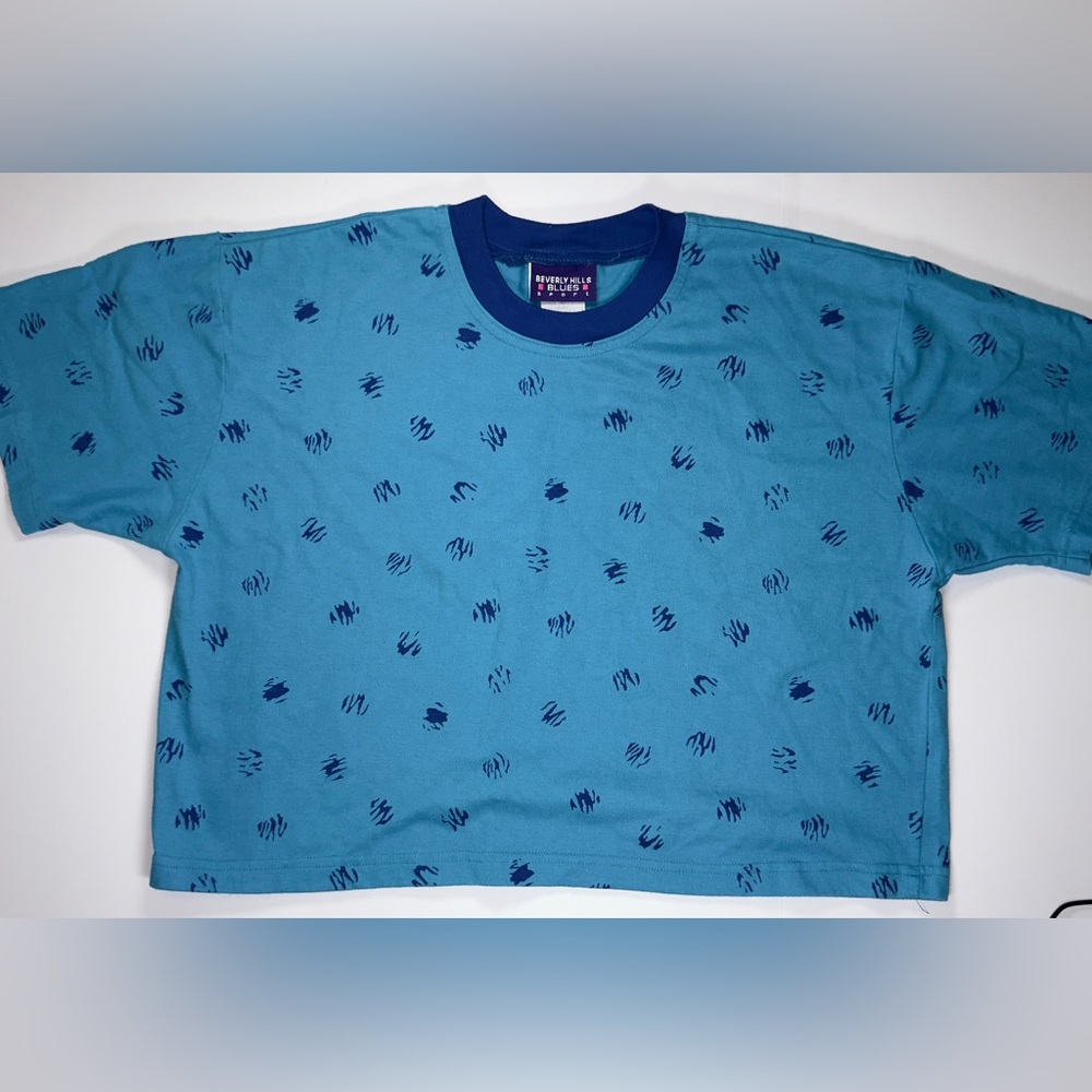 Vintage 1990’s Beverly Hills Blues baggy crop top
